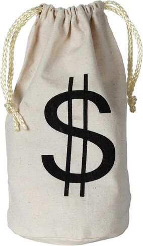 Beistle , 3 Piece $ Bags, 8.5" x 6.5", Off-white/Black in Kuwait