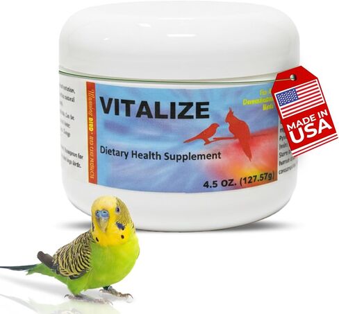 Morning Bird Vitalize، مكمل للطيور المريضة أو المصابة أو المجهدة في الحبس؛ علاج الجفاف والإرهاق للببغاوات والكوكاتيل والببغاء والعصافير والكناري والببغاوات، 1 أونصة in Kuwait