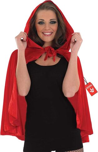 fun shack Little Red Riding Hood Costume Women Cape, Adult Red Cape With Hood Women, Adult Little Red Riding Hood Cape Adult in Kuwait
