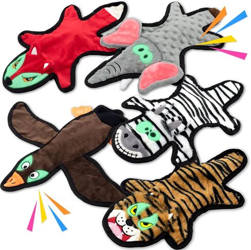 Christmas Dog Toys Set, 9 Pack Squeaky Dog Toys, Dog Storage Christmas Sock and 8 Stuffed Dog Squeaky Toys for Smalls Dogs and Puppy, Xmas Toys Gift for Dogs in Saudi Arabia