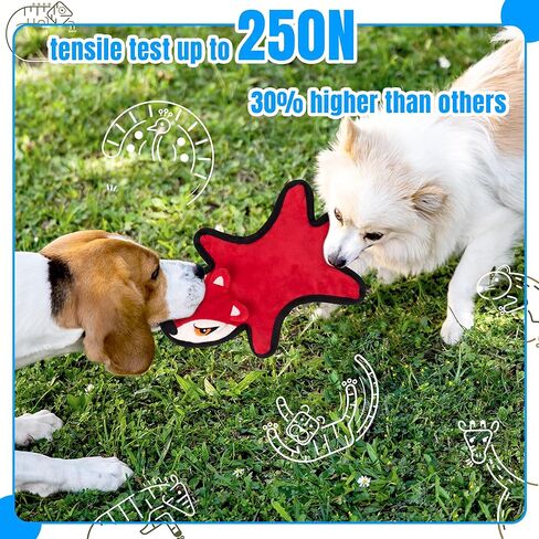 Christmas Dog Toys Set, 9 Pack Squeaky Dog Toys, Dog Storage Christmas Sock and 8 Stuffed Dog Squeaky Toys for Smalls Dogs and Puppy, Xmas Toys Gift for Dogs in Saudi Arabia