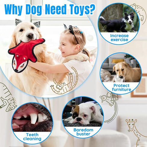 Christmas Dog Toys Set, 9 Pack Squeaky Dog Toys, Dog Storage Christmas Sock and 8 Stuffed Dog Squeaky Toys for Smalls Dogs and Puppy, Xmas Toys Gift for Dogs in Saudi Arabia