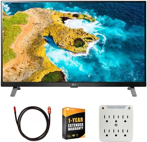 LG 24LQ520S-PU 24 inch Class LED HD Smart TV with webOS Bundle with 1 YR CPS Enhanced Protection Pack in Kuwait
