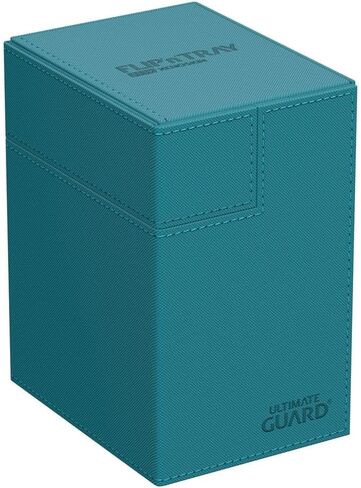 Ultimate Guard Flip'n'Tray 133+, Deck Case for 133 Double-Sleeved TCG Cards + Dice Tray, Black, Independent Magnetic Closure & Microfiber Inner Lining in Kuwait