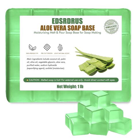 Scent Soap Base DIY Handmade Soap with Goat Milk/Honey/Peach/Cologne/Shea Butter/Aloe Vera/Oatmeal Milk & Coconut Oil, Moisturizing Melt and Pour Soap Base for Soap Making in Kuwait