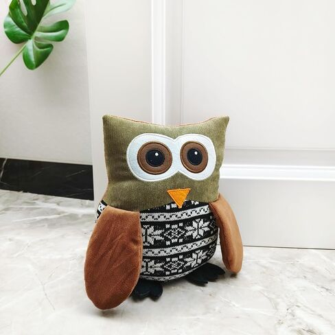 Interior Fabric Door Stopper Animal Door Stop Weighted Decorative Brown Owl in Saudi Arabia