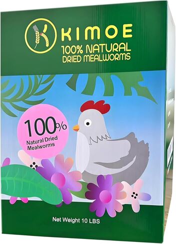 kimoe 9.10LB 100% Natural Non-GMO Dried mealworms-High-Protein for Birds, Chicken，Ducks in Kuwait