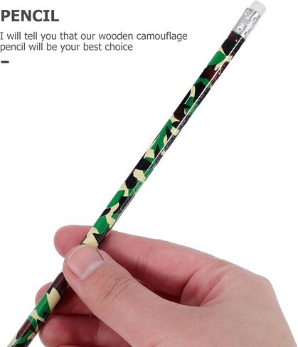 jojofuny 150 Pcs Camouflage Pencil Kids Wooden Pencils Kids Stationary Drawing Pencils Toddlers Pencils Pen Pencil School Supplies Pencil with Eraser Drawing Tool Student in Kuwait