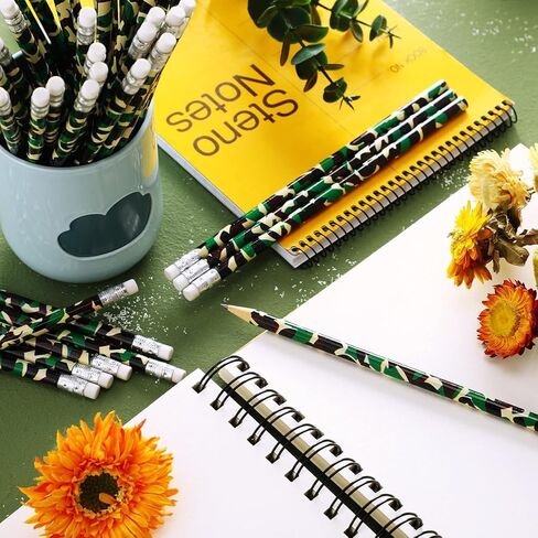 jojofuny 150 Pcs Camouflage Pencil Kids Wooden Pencils Kids Stationary Drawing Pencils Toddlers Pencils Pen Pencil School Supplies Pencil with Eraser Drawing Tool Student in Kuwait