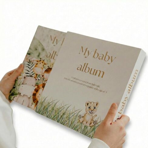 كتاب تذكارية للأطفال-مجلة الحمل وكتاب القصاصات (0-5 سنوات)-ألبوم الطفل المحايد بين الجنسين in Kuwait