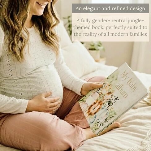 كتاب تذكارية للأطفال-مجلة الحمل وكتاب القصاصات (0-5 سنوات)-ألبوم الطفل المحايد بين الجنسين in Kuwait