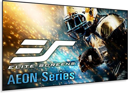 Elite Screens Aeon Series, 110-inch Projector Screen 16:9, 8K Ultra HD Home Theater Fixed Frame ISF Material Edge Free Borderless Projector Screen, CineWhite UHD-B Front Projection Screen, AR110WH2 in Kuwait