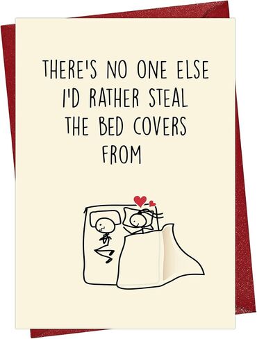 Cheerin Valentines Day Cards for Him and Her - Funny Hilarious Greeting Card with Envelope - Anniversary Present for Husband Wife Girlfriend Boyfriend in Kuwait