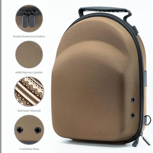NATIQ - Hat Storage for Baseball Caps | 12x8.66x5.11 inch, For 5-6 Hats, Waterproof, Adjustable Straps, Ethnic Print | Travel Hat Box | Hat Travel Case for Baseball Caps | Hat Case for Travel in Saudi Arabia