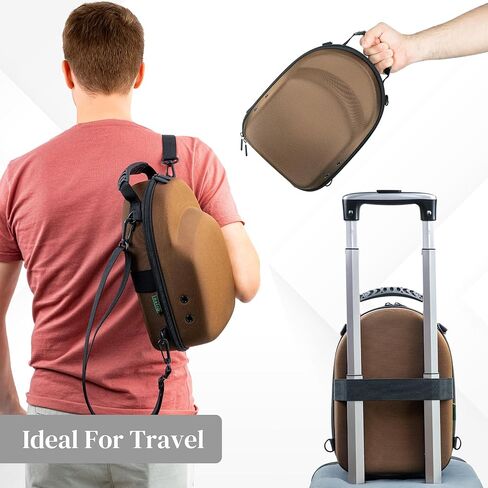 NATIQ - Hat Storage for Baseball Caps | 12x8.66x5.11 inch, For 5-6 Hats, Waterproof, Adjustable Straps, Ethnic Print | Travel Hat Box | Hat Travel Case for Baseball Caps | Hat Case for Travel in Saudi Arabia