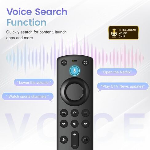 بديل L5B83G (الجيل الثالث) جهاز التحكم عن بعد الصوتي Fire AMZ Smart Tvs مناسب لأجهزة التلفاز الذكية Lite، Cube (الجيل الأول والإصدارات الأحدث)، عصا أجهزة التلفاز الذكية (الجيل الثاني، الجيل الثالث، Lite 4K) in Kuwait