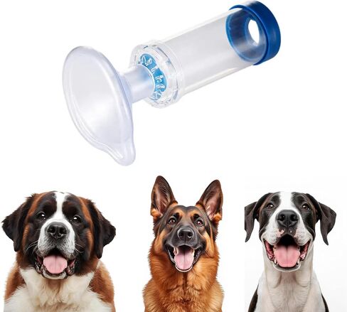 Pet Inhaler Spacer with Face Mask, Handheld Aerochamber for Dogs, Aero Chamber with Mask for Dogs, Dog Inhaler Spacer, Comfortable Face Mask (for Dogs) in Saudi Arabia