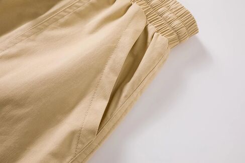 شورت نسائي كاجوال من Vcansion بخصر مطاطي مريح مصنوع من القطن مع جيوب in Kuwait