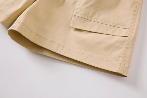 شورت نسائي كاجوال من Vcansion بخصر مطاطي مريح مصنوع من القطن مع جيوب in Kuwait