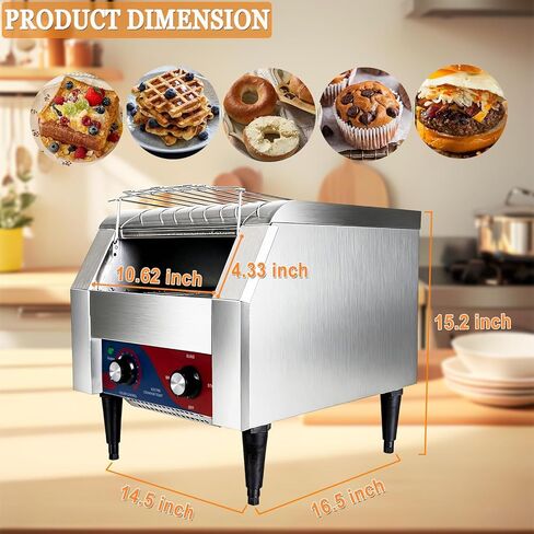 CTJ صانع الوافل التجاري حديد الوافل البلجيكي صانع الوافل الفولاذ المقاوم للصدأ آلة الوافل غير لاصقة مكاوي الوافل المستديرة 110 فولت 1200 وات لمطعم الفندق والمقهى in Kuwait