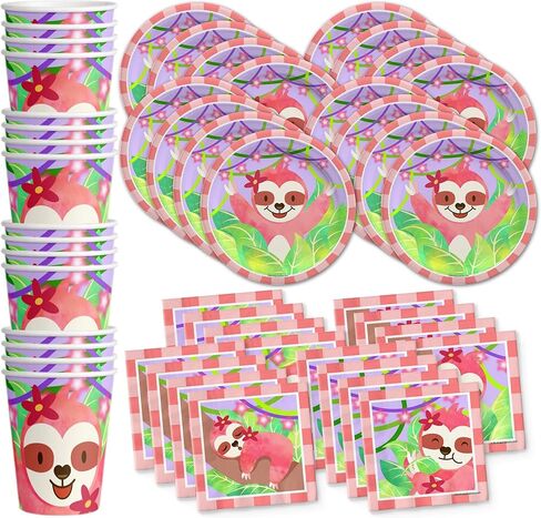 Lizard Birthday Party Supplies Set Plates Napkins Cups Tableware Kit for 16 in Kuwait
