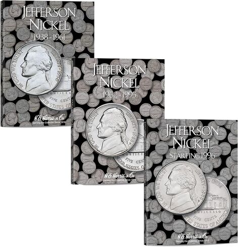 H.E. Harris & Co U.S. Jefferson Nickel Coin Folder 1996-2023 Volume 3#2681 in Kuwait
