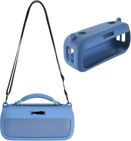 Silicone Protective Case for Bose SoundLink Max Wireless Bluetooth Speaker with Adjustable Shoulder Strap Durable Lightweight and Stylish (Blue) in Kuwait