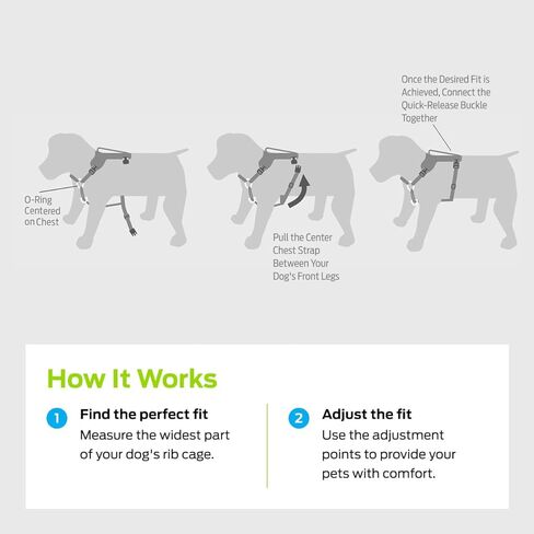 Premier Pet No Pet No Pull Comfort Dog Harness - متوسطة وقابلة للتعديل للكلاب 30-70 رطلاً ، تقليل السحب على المشي ، خياطة عاكسة ، مقبض مبطن للتحكم الإضافي ، مرفق المقود الأمامي in Kuwait