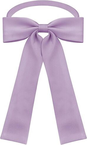 Women Silk Pre-tied Bow Tie, School Girl Anime Bowtie, Office Work Uniform kawaii Necktie Valentine's Day Gift WBT-8 in Kuwait