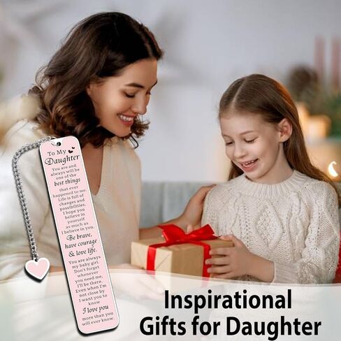 Easter Gifts for Daughter Teen Girls Bookmarks for Daughter Easter Basket Stuffers for Girls Kids Daughter Birthday Gifts to My Daughter Gift from Mom Dad Sweet 16 Stocking Stuffers for Teen Girls in Kuwait