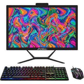 كمبيوتر مكتبي الكل في واحد، شاشة FHD مقاس 21.5 بوصة، كور i5 2.9 جيجا هرتز حتى 3.6 جيجا هرتز، ذاكرة 16 جيجا، 512 جيجا SSD، واي فاي 5، بلوتوث، لوحة مفاتيح RGB وماوس ولوحة ماوس، كاميرا ويب، W10H64 in Kuwait