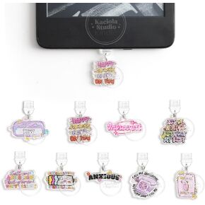 Kaciola 9 Pack Pink Bow Dust Plug Scarm Type C for E Paper Paper White 11th ، ملحقات قابس الغبار للنساء ، النوع C/USB C Dust Plug (Bow) in Kuwait