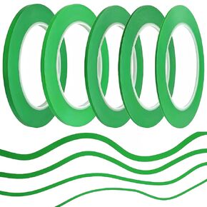 Jinbing Mix 6 Rolls عالي الإيقاع فينيل الخط الرفيع الطلاء للسيارات للمنحنيات الأخضر 1.5 مم 2 مم 2.5 مم 3 مم 5 مم 5 مم in Kuwait