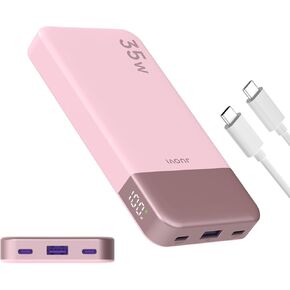 باور بانك 10000 مللي أمبير، شاحن محمول 35 وات، حزمة بطارية محمولة للشحن السريع مع PD 3.0 وQC 4.0، بنك طاقة محمول USB C لهواتف iPhone 15 14 13 Series وGalaxy والكمبيوتر اللوحي والتبديل والمزيد (أخضر) in Kuwait