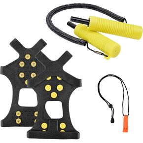 تختار ICE SF لالتقاطات السلامة الجليدية لصيد الجليد AWLs مع صافرة الطوارئ مع إكسسوارات أدوات كسر الصيد في الحبل in Kuwait