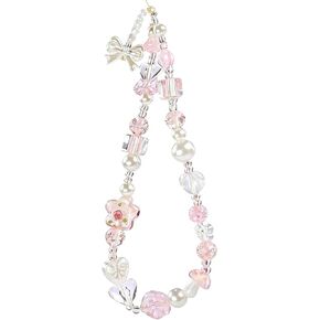 حزام معصم الكاميرا بالخرز لطيف لؤلؤة كاميرا رقمية سحر ، سحر معصم الهاتف ، سلسلة الكاميرا بالخرز للهاتف ، حقيبة ، ملحقات مفاتيح (القوس والزهرة) in Kuwait