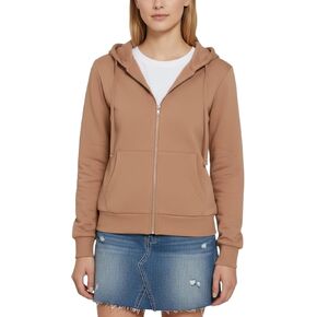 ToBeInStyle Women’s Velour Terry Active Cropped Zip-Up Jacket with Hood in Kuwait
