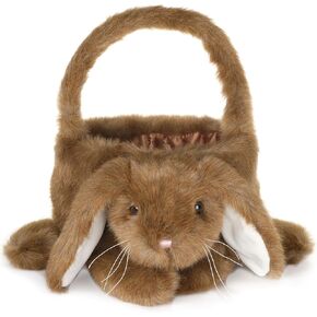 Bearington White Bunny Rabbit The Plush Easter Basket Bunny, 12 x 13 Inch Bunny Basket, Easter Basket for Babies in Kuwait