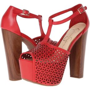 Jessica Simpson Womens Dany 3 Floral Heeled Platform Sandals in Kuwait