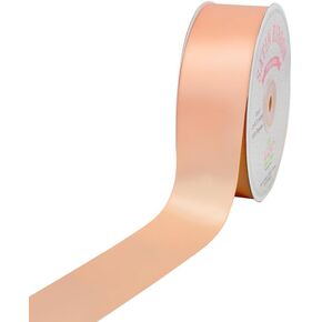 Creative Ideas Solid Satin Ribbon, 1-1/2-Inch by 50 Yard, Light Peach, Solid in Kuwait