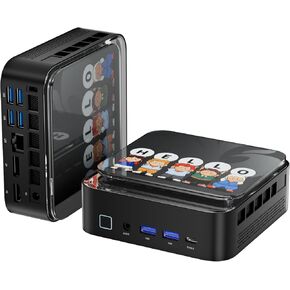 Mini PC Fanless N100 4X 2.5Gbps LAN 8GB RAM 256GB SSD 4Cores 4Threads 3.4GHz Max, 100% Silent Industrial Desktop Computer with 4K Dual Display/6x USB/2x COM, Firewall Router Small Server in Kuwait