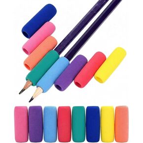 Sumind Pencil Holders Pencil Cushion Writing Aid Holder for Kids Students, Assorted Colors, 1.57 Inches Long(15 Pieces) in Kuwait