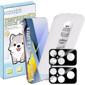 واقي شاشة Google Pixel 9 Pro XL مع واقي عدسة الكاميرا، زجاج مقوى مقاوم للخدش بصلابة 9H، غبار تلقائي، خالي من الفقاعات (3+3 عبوات) in Kuwait