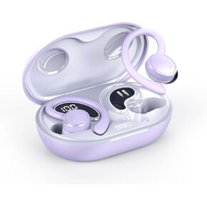 سماعات الأذن اللاسلكية ، بلوتوث 5.4 سماعات الرأس مع ميكروفون إلغاء ضوضاء ENC ، الأزرق الفاتح in Kuwait