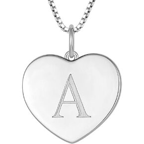 YL Initial Necklace 925 Sterling Silver Square Letter Pendant 26 Alphabet Necklace for Women in Kuwait