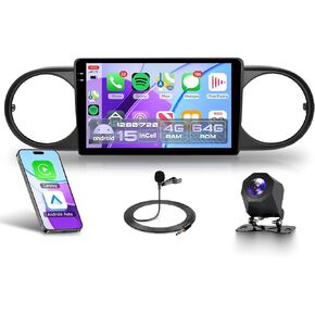 2G+64G Car Radio for Scion xB 2007-2019, Rimoody Android Car Stereo Carplay Android Auto 9 Inch Touch Screen Mirror Link Bluetooth FM/RDS GPS WiFi EQ SWC Backup Camera in Kuwait