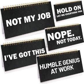 Funny Desk Signs Desktop 30 Flip Over Messages Accessory for Colleague Coworkers Gag Favor Supplies in Kuwait