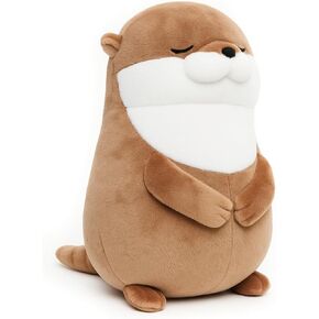 Otter Stuffed Animals Sleeping Plush Toys with Embroidered Eyes for Boy Girl Kids Birthday Christmas Bedtime Gifts, 12 inches in Kuwait