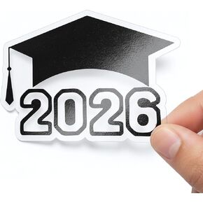 120 Pcs 2025 Graduation Cap Adhesive Stickers,Class of 2025 Graduation Labels,Adhesive Stickers for High School and College Grads Graduation Party Decorations in Kuwait