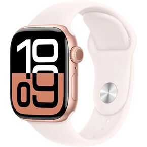 Apple Watch Series 10 [GPS + Cellular, 42mm] - Jet Black Aluminum Case with Black Sport Band, S/M (Renewed Premium) in Saudi Arabia